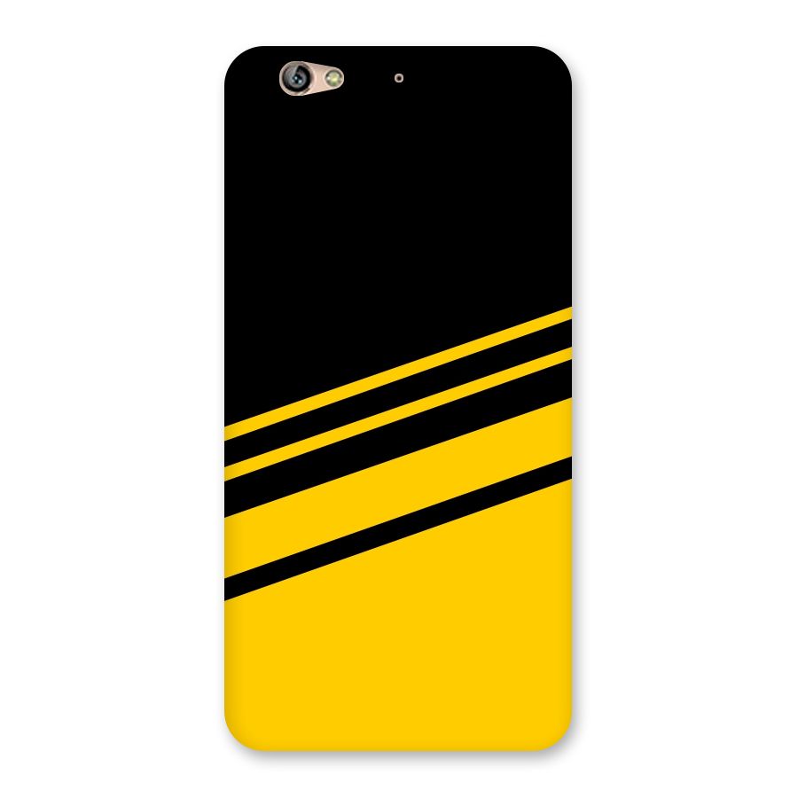 Slant Yellow Stripes Back Case for Gionee S6