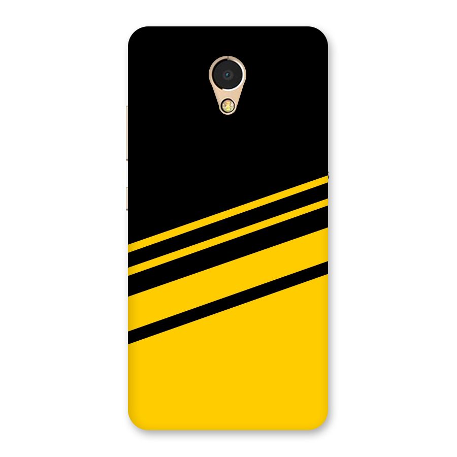 Slant Yellow Stripes Back Case for Lenovo P2