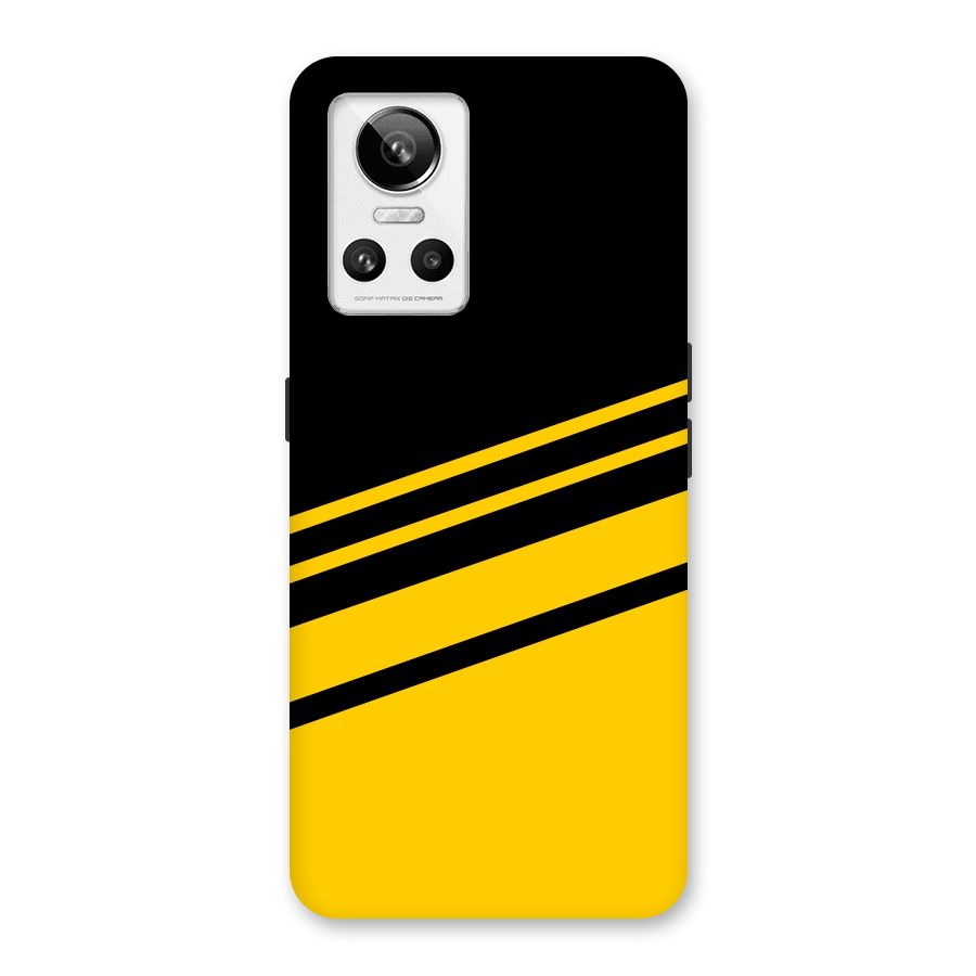 Slant Yellow Stripes Back Case for Realme GT Neo 3