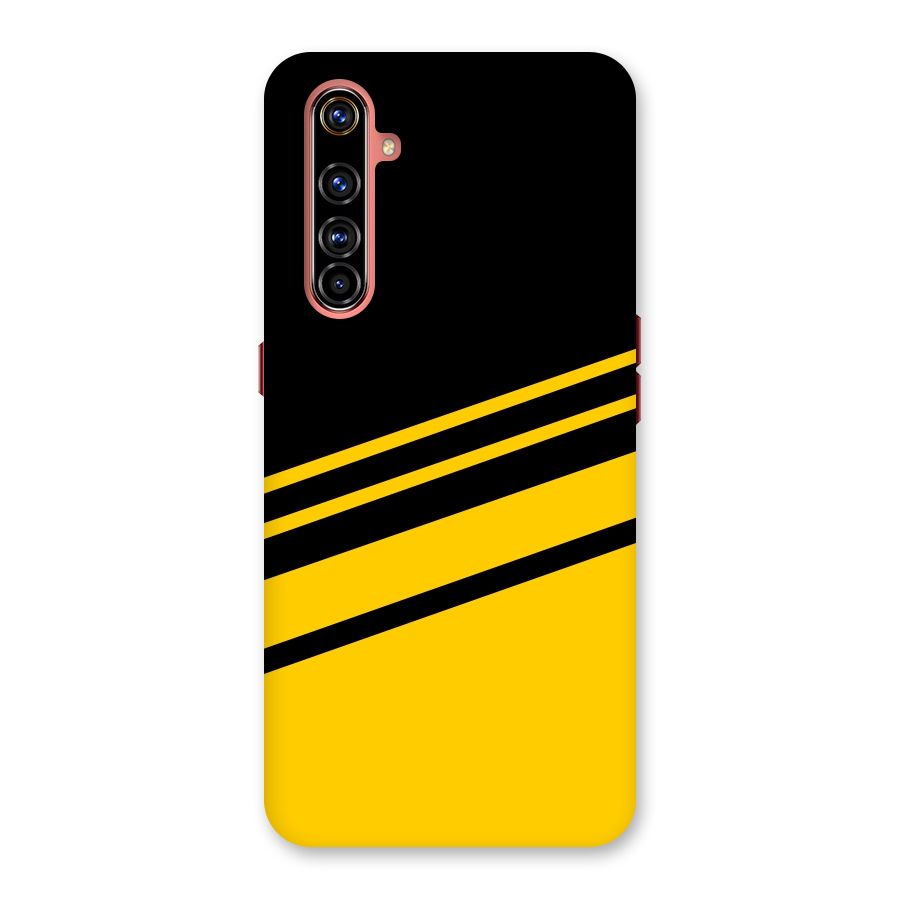 Slant Yellow Stripes Back Case for Realme X50 Pro