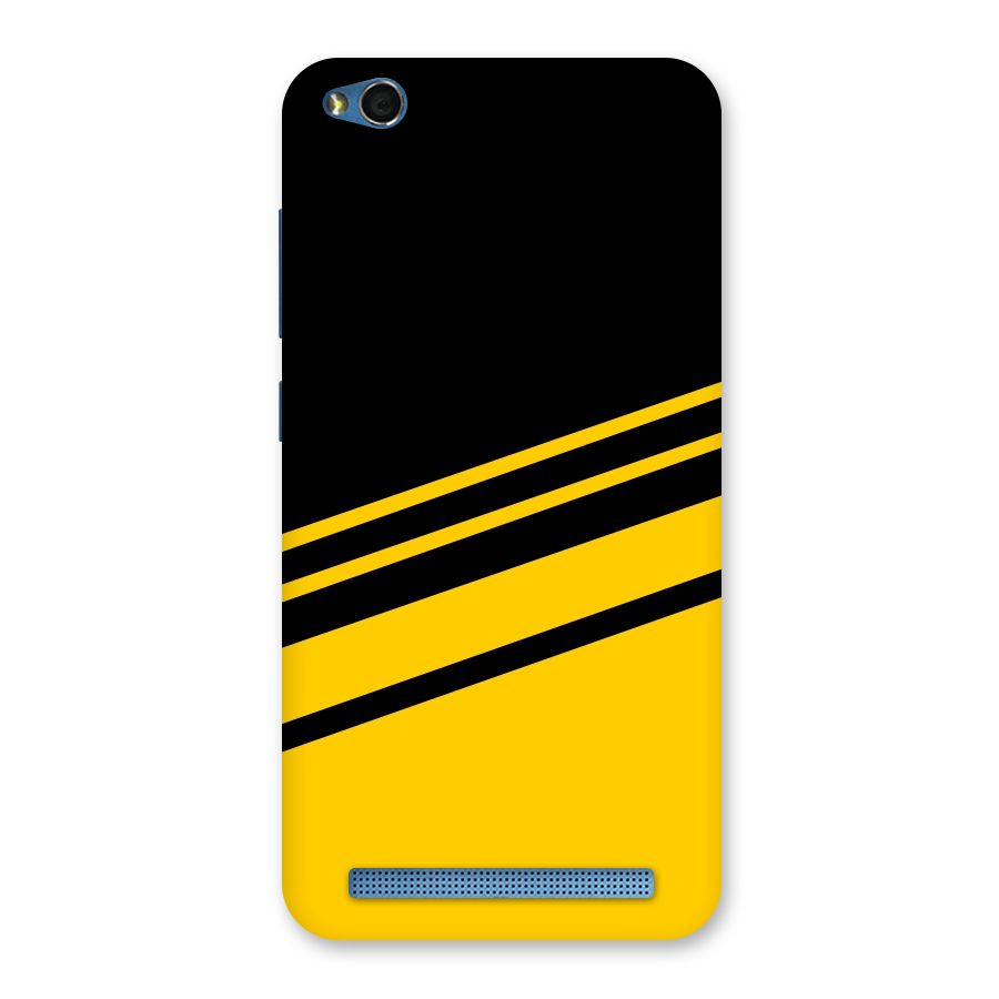Slant Yellow Stripes Back Case for Redmi 5A