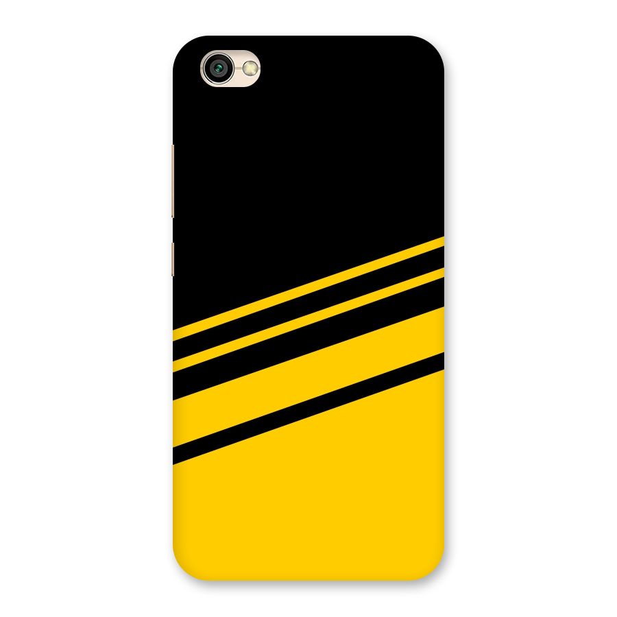Slant Yellow Stripes Back Case for Redmi Y1 Lite