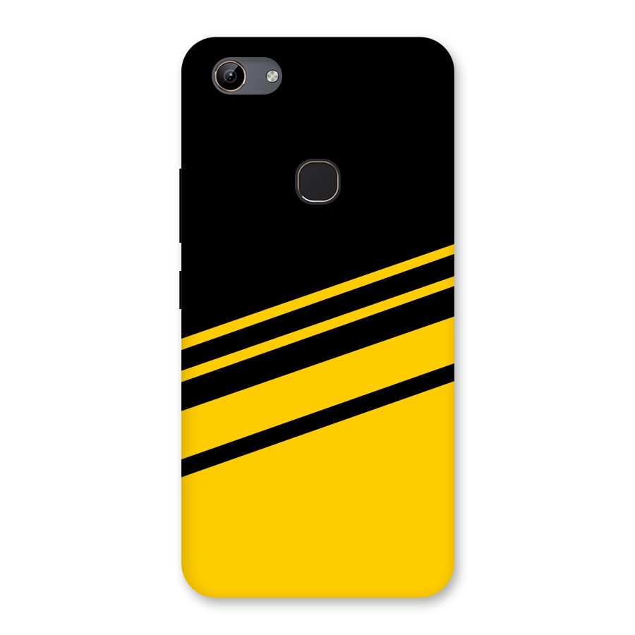 Slant Yellow Stripes Back Case for Vivo Y81