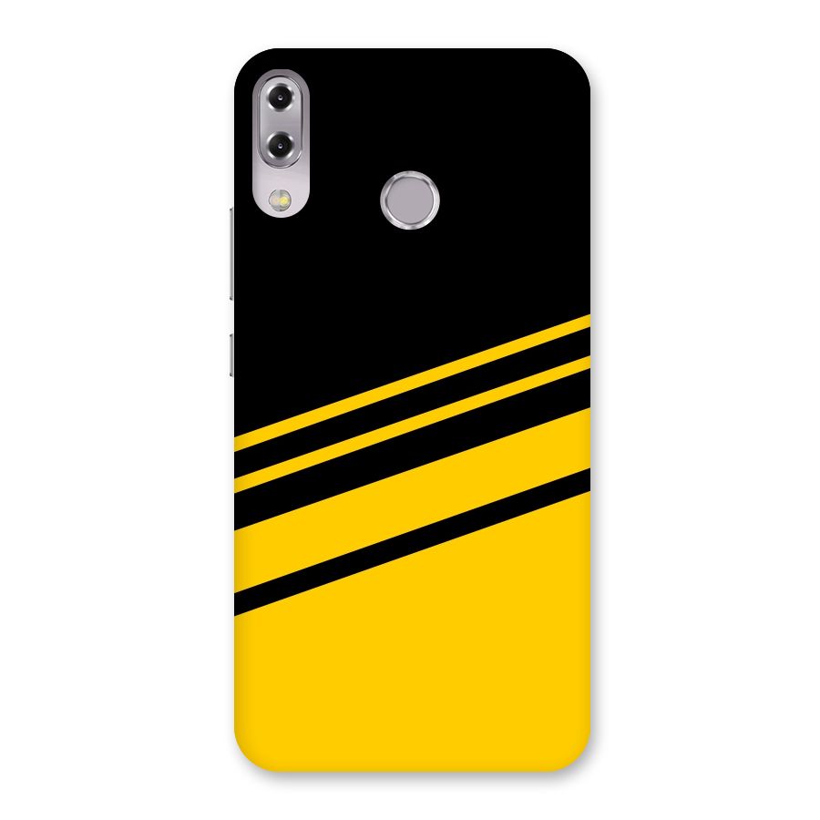 Slant Yellow Stripes Back Case for Zenfone 5Z