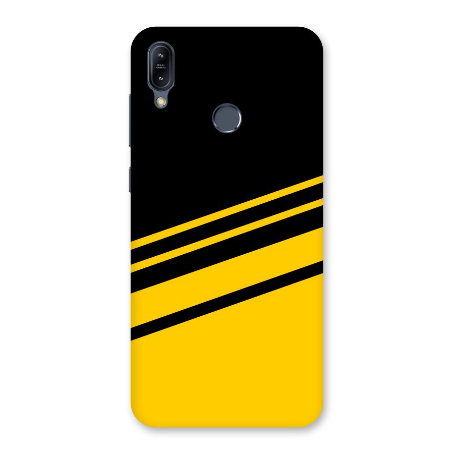 Slant Yellow Stripes Back Case for Zenfone Max M2