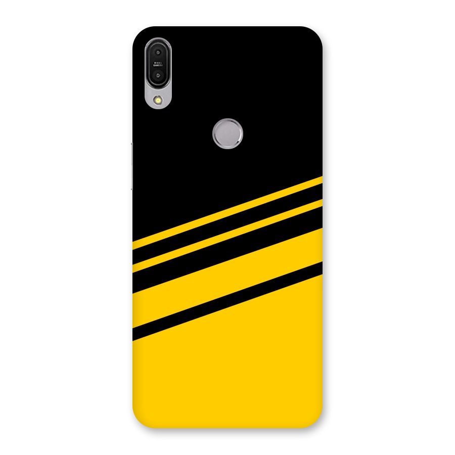 Slant Yellow Stripes Back Case for Zenfone Max Pro M1