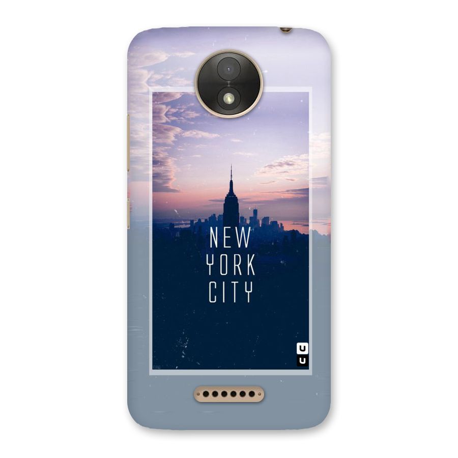 Sleepless City Back Case for Moto C Plus
