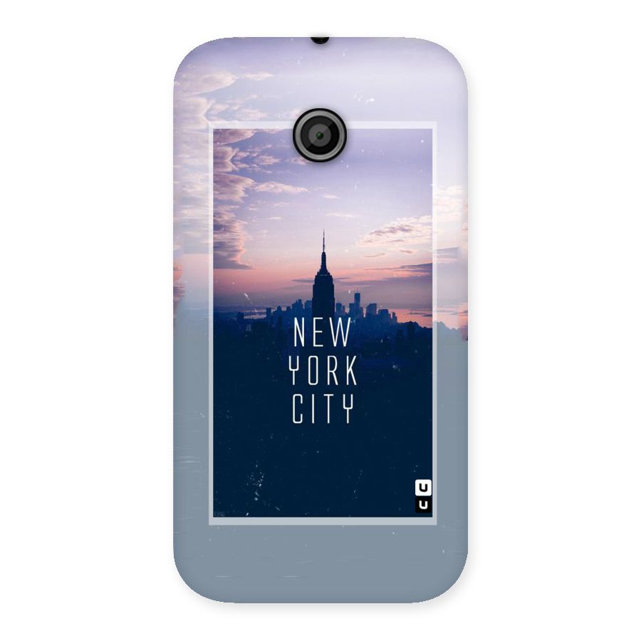 Sleepless City Back Case for Moto E