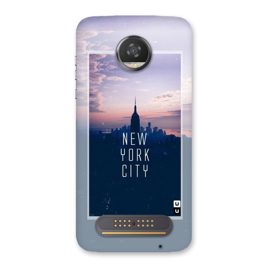Sleepless City Back Case for Moto Z2 Play