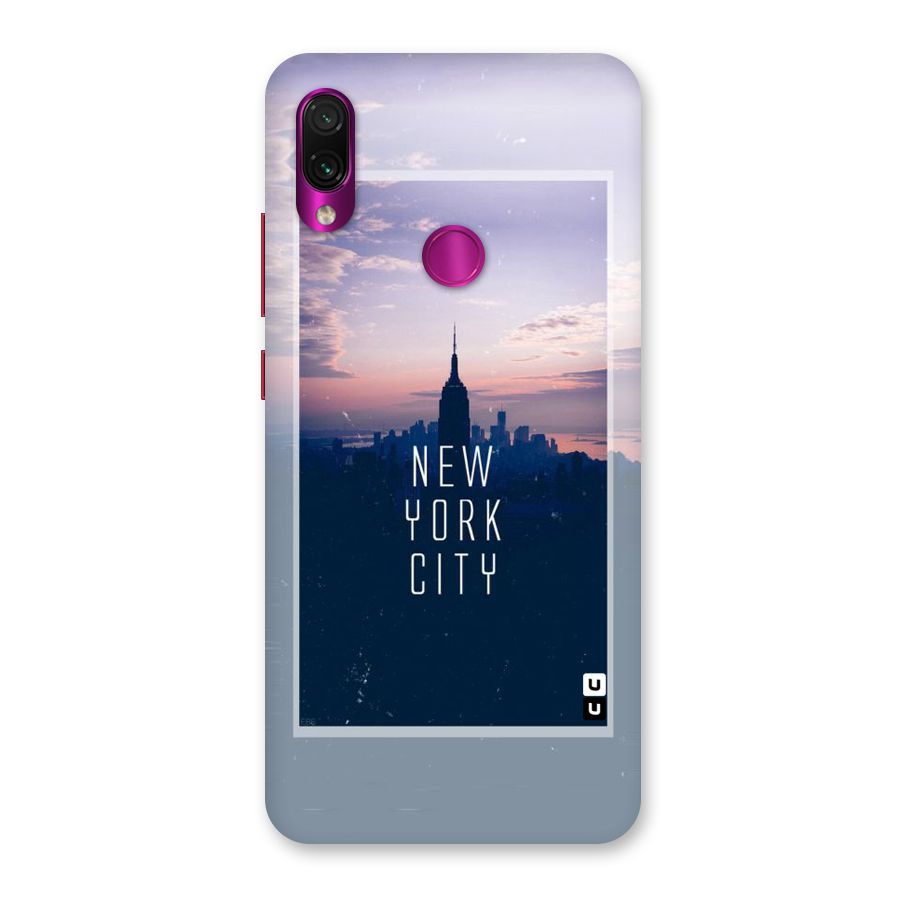 Sleepless City Back Case for Redmi Note 7 Pro