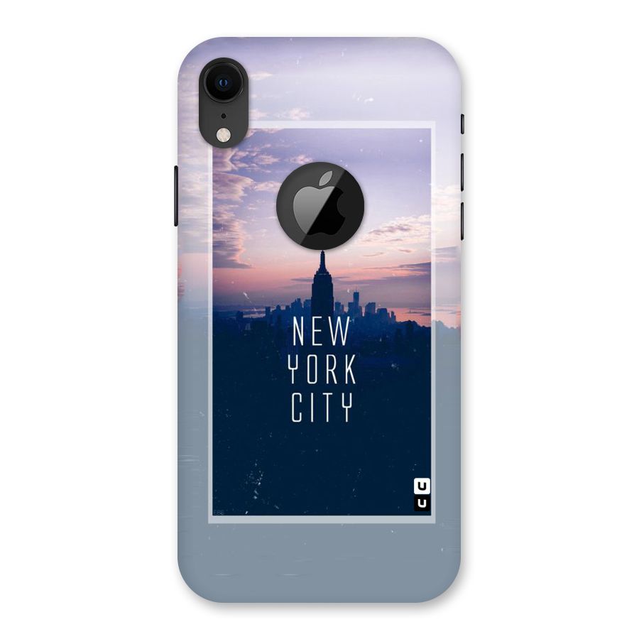Sleepless City Back Case for iPhone XR Logo Cut