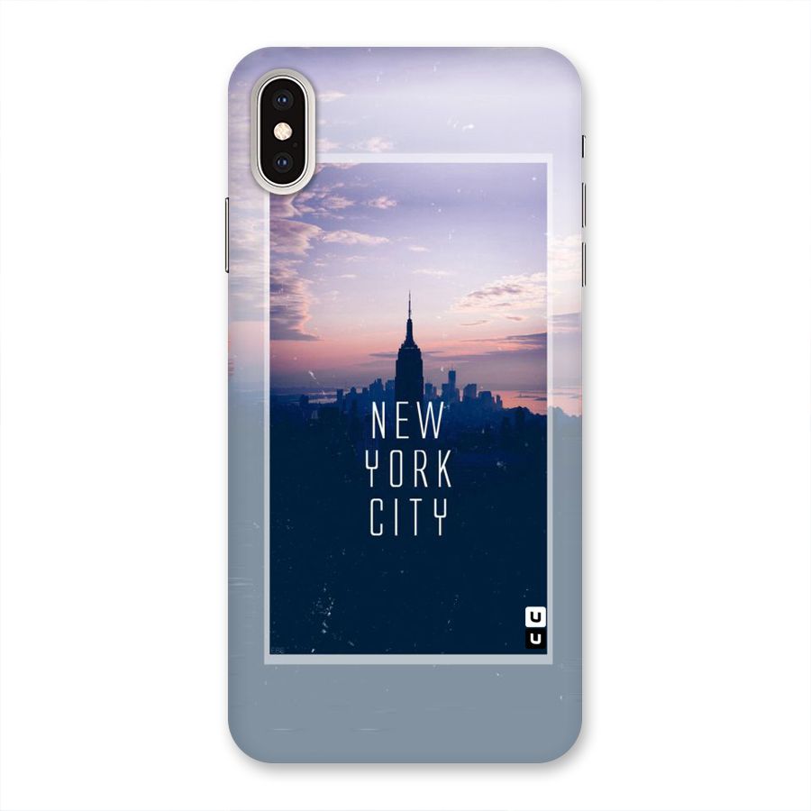Sleepless City Back Case for iPhone XS Max