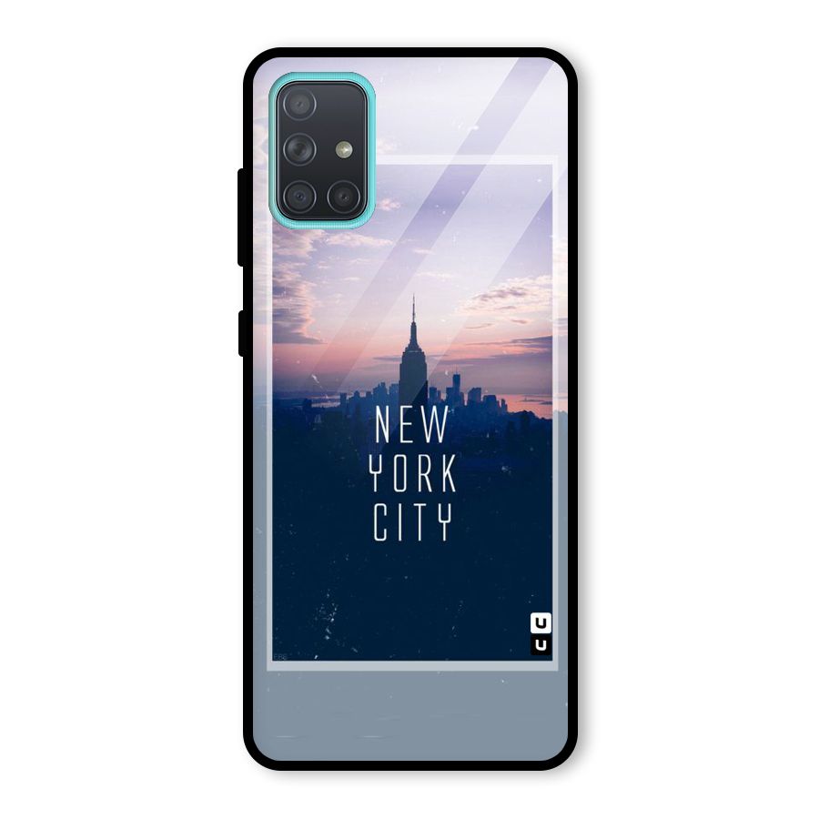 Sleepless City Glass Back Case for Galaxy A71
