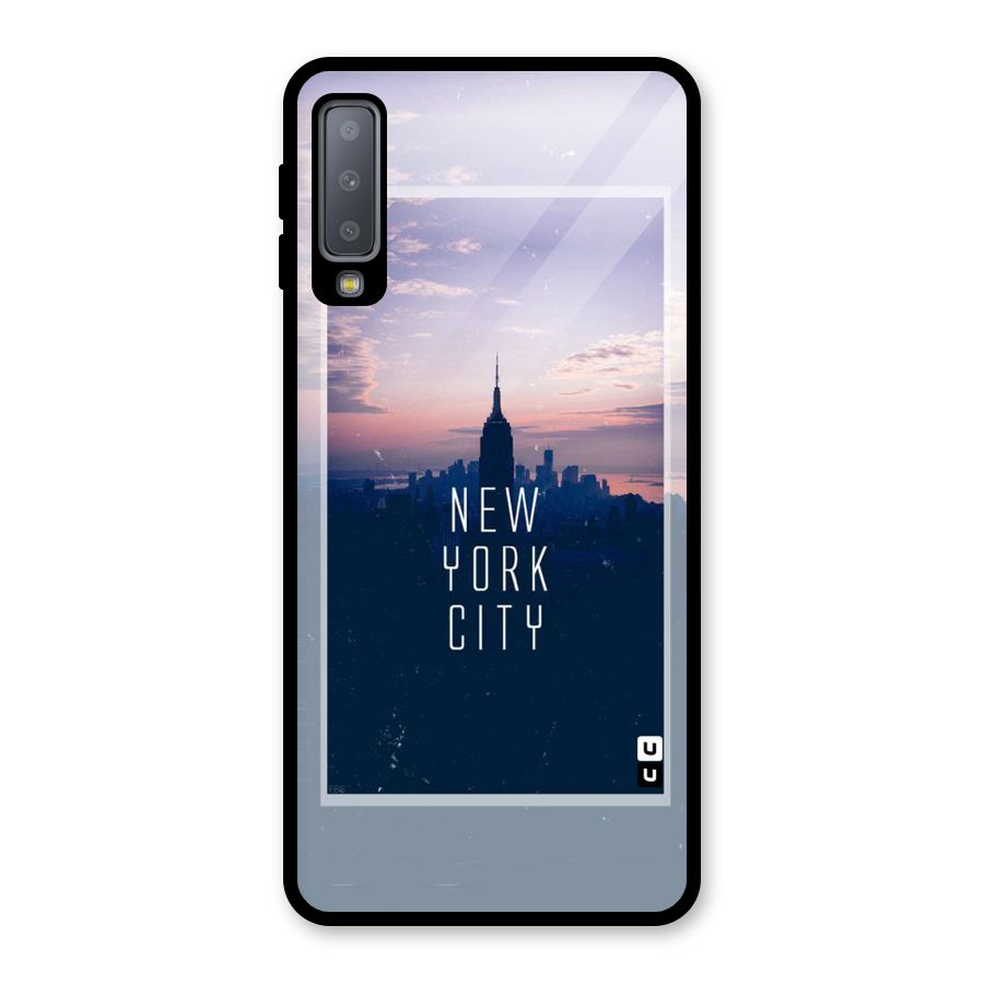 Sleepless City Glass Back Case for Galaxy A7 (2018)