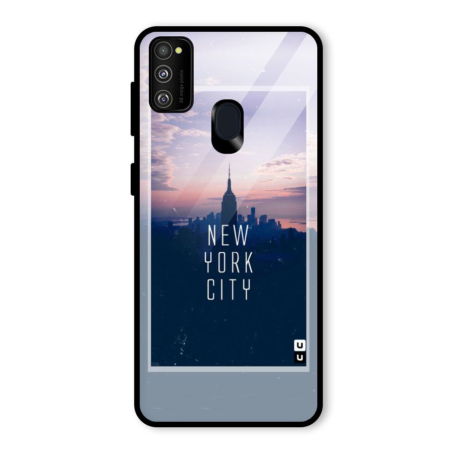 Sleepless City Glass Back Case for Galaxy M30s