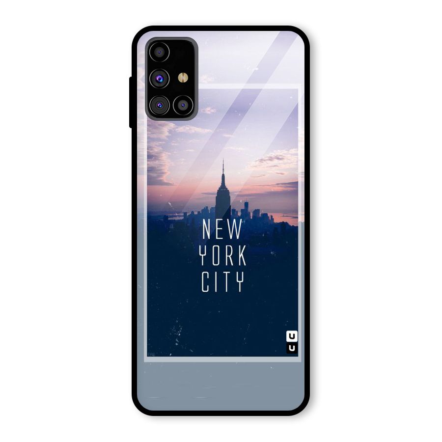 Sleepless City Glass Back Case for Galaxy M31s