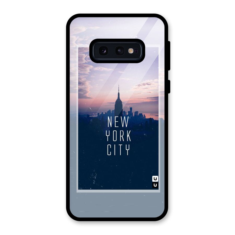 Sleepless City Glass Back Case for Galaxy S10e