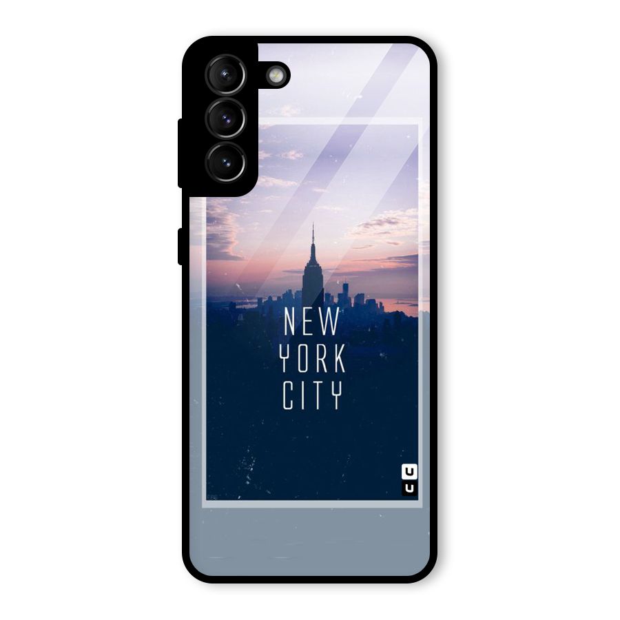 Sleepless City Glass Back Case for Galaxy S21 Plus