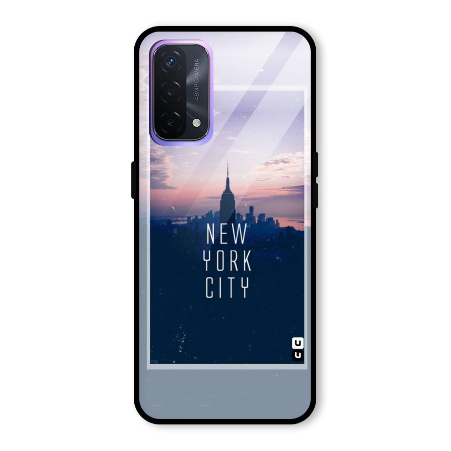 Sleepless City Glass Back Case for Oppo A74 5G