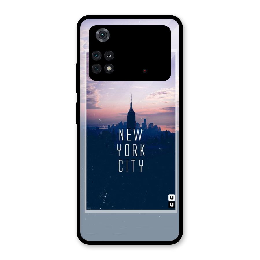 Sleepless City Glass Back Case for Poco M4 Pro 4G