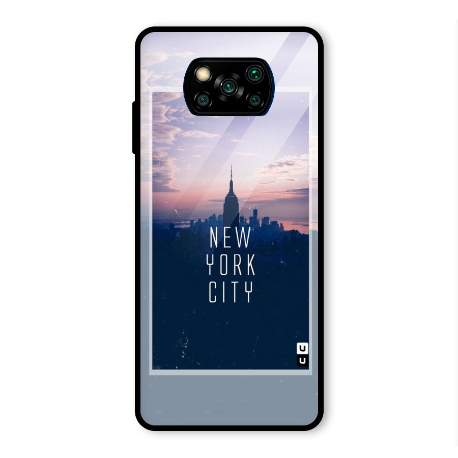 Sleepless City Glass Back Case for Poco X3 Pro