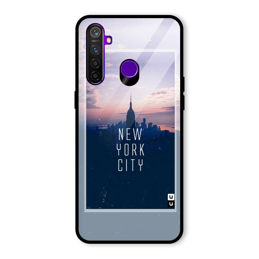 Sleepless City Glass Back Case for Realme 5 Pro