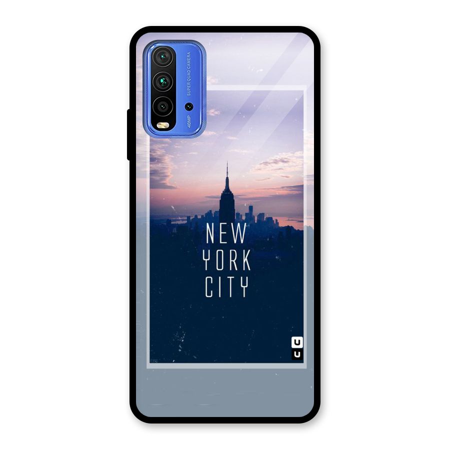 Sleepless City Glass Back Case for Redmi 9 Power