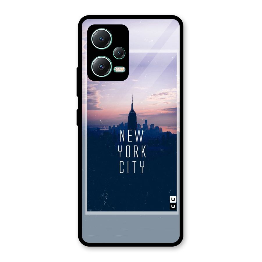 Sleepless City Glass Back Case for Redmi Note 12 5G