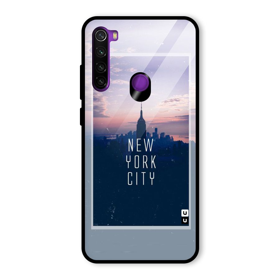 Sleepless City Glass Back Case for Redmi Note 8