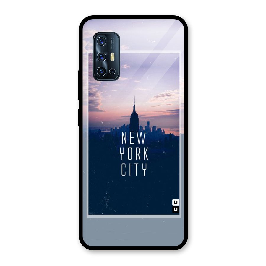 Sleepless City Glass Back Case for Vivo V17