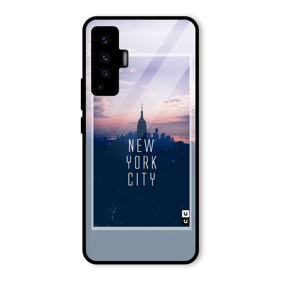 Sleepless City Glass Back Case for Vivo X50