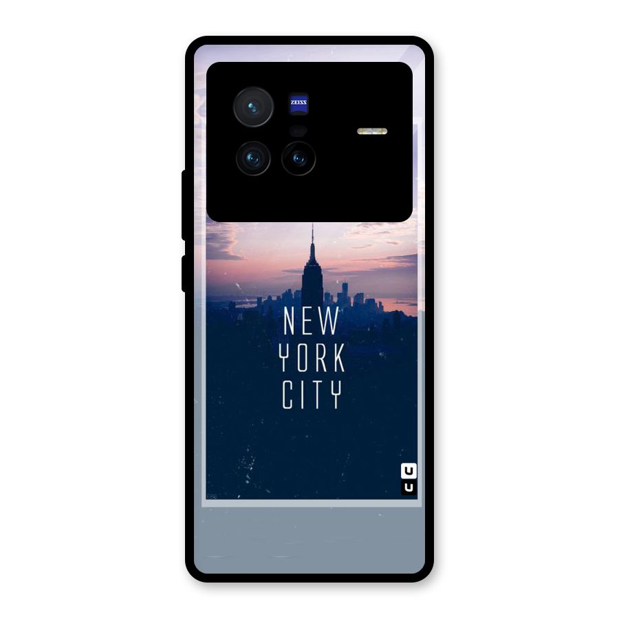 Sleepless City Glass Back Case for Vivo X80