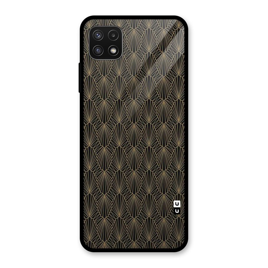 Small Hills Lines Glass Back Case for Galaxy A22 5G