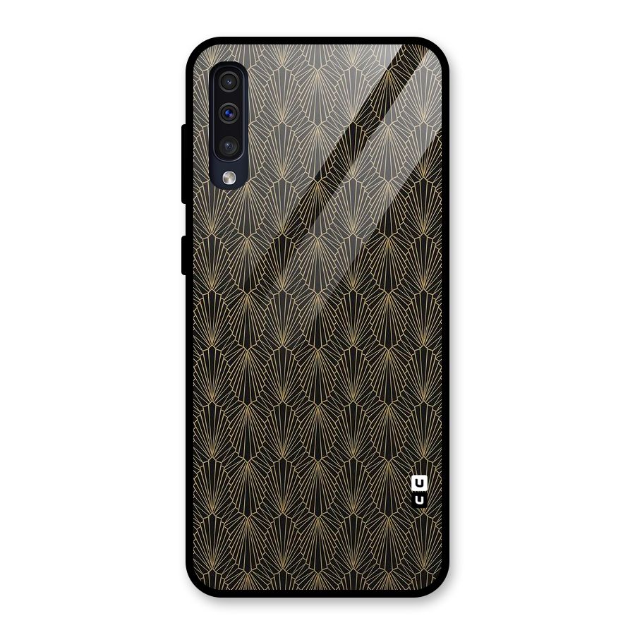 Small Hills Lines Glass Back Case for Galaxy A50