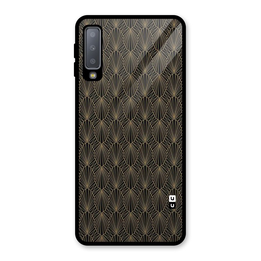 Small Hills Lines Glass Back Case for Galaxy A7 (2018)