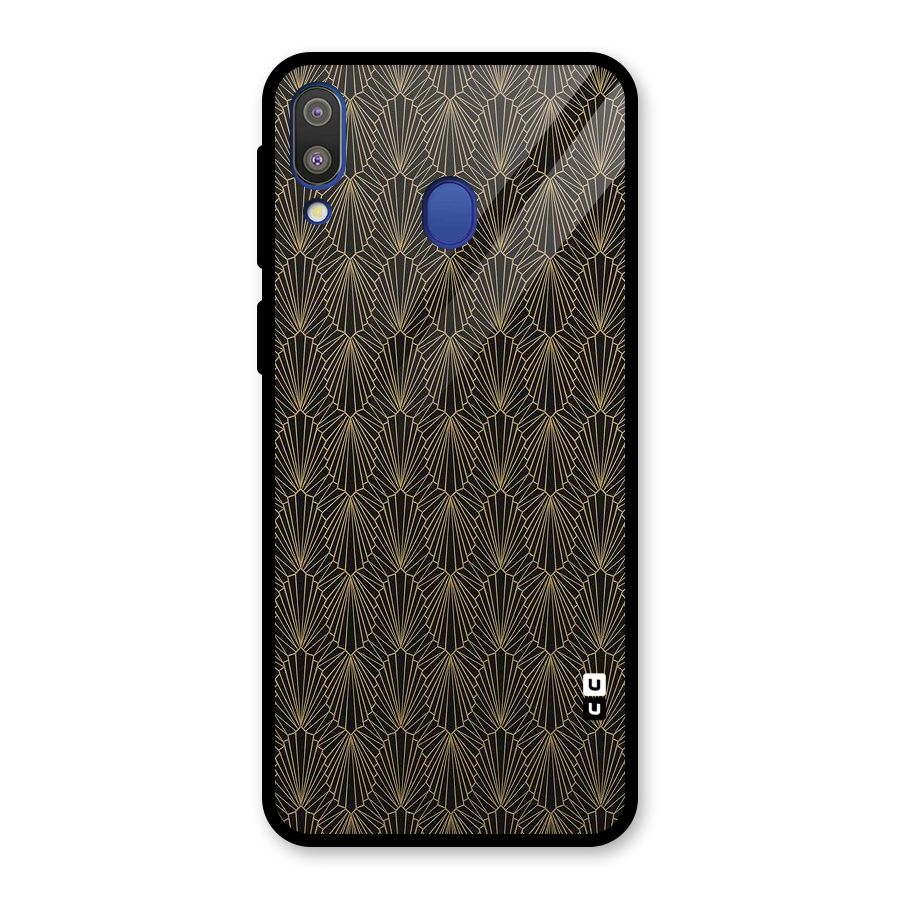 Small Hills Lines Glass Back Case for Galaxy M20