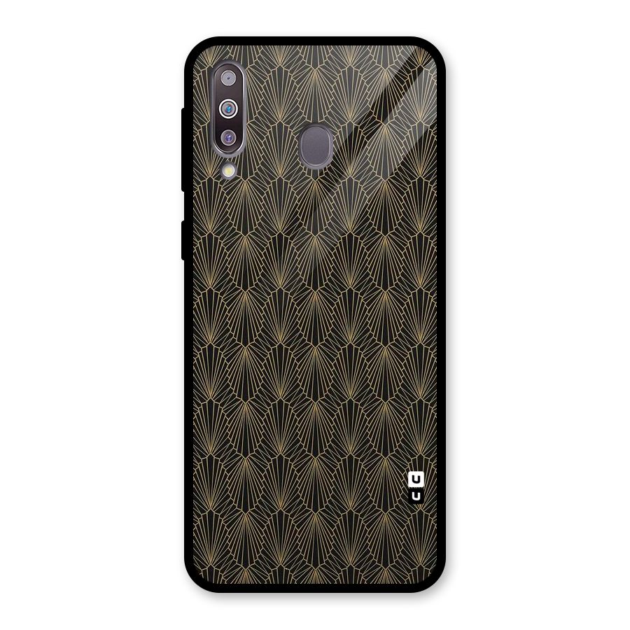Small Hills Lines Glass Back Case for Galaxy M30