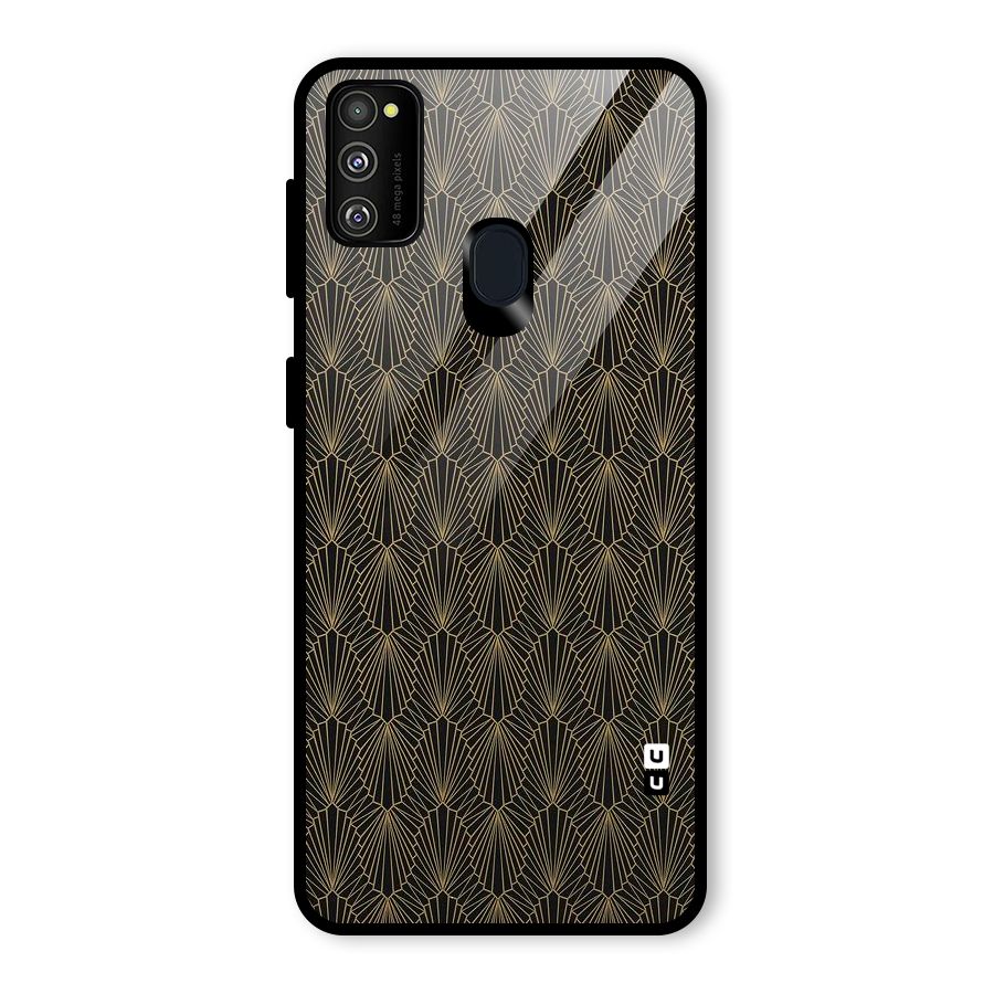 Small Hills Lines Glass Back Case for Galaxy M30s