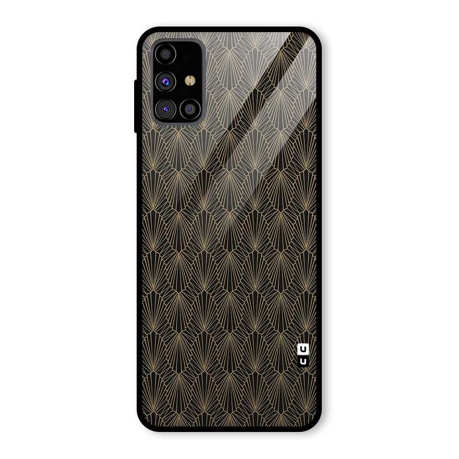Small Hills Lines Glass Back Case for Galaxy M31s