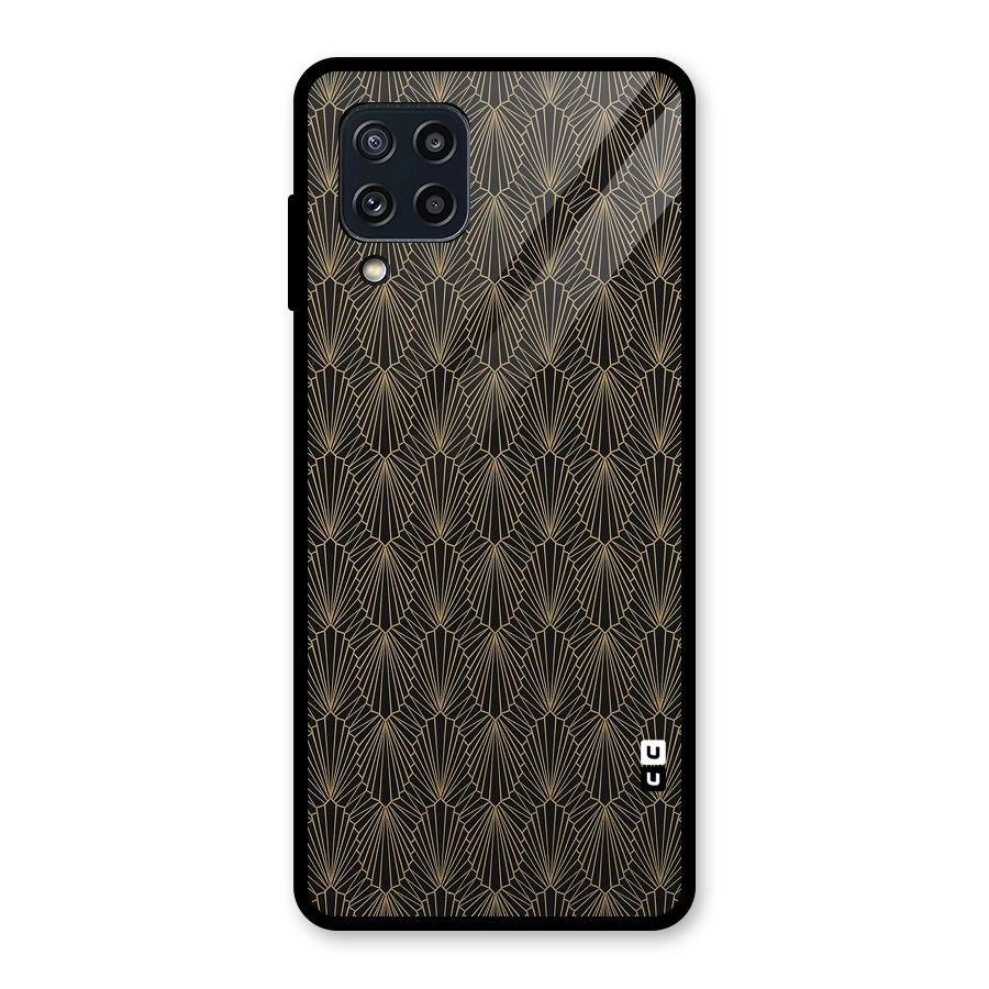 Small Hills Lines Glass Back Case for Galaxy M32
