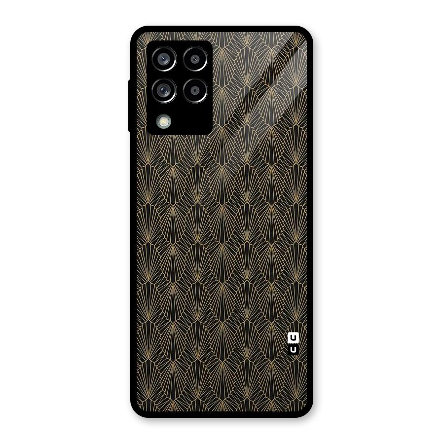 Small Hills Lines Glass Back Case for Galaxy M53 5G