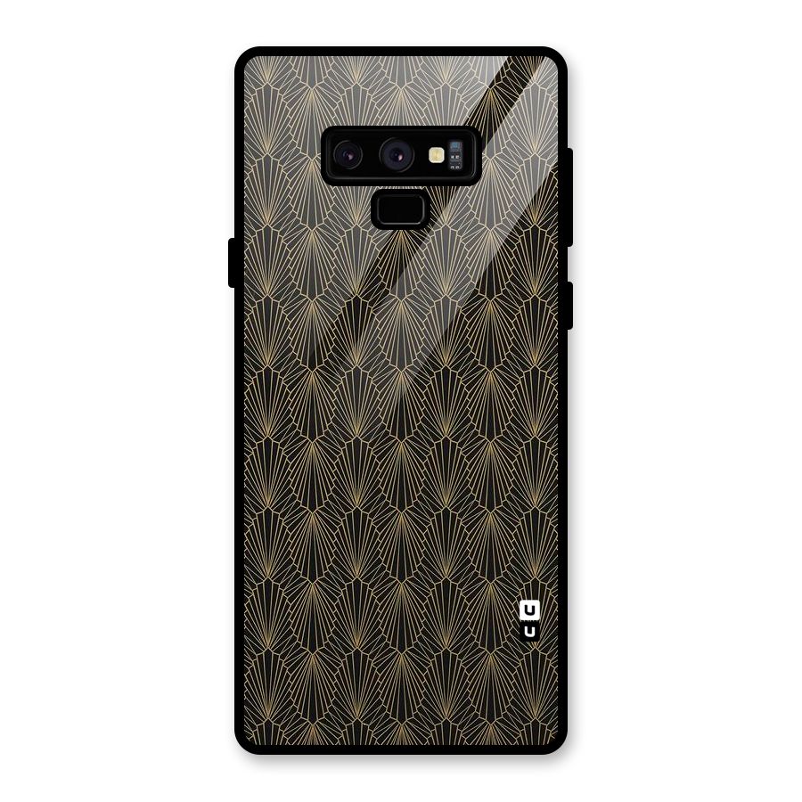 Small Hills Lines Glass Back Case for Galaxy Note 9