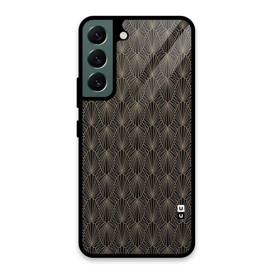 Small Hills Lines Glass Back Case for Galaxy S22 5G