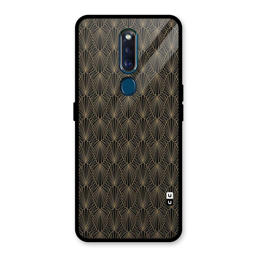 Small Hills Lines Glass Back Case for Oppo F11 Pro