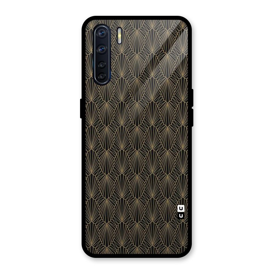 Small Hills Lines Glass Back Case for Oppo F15