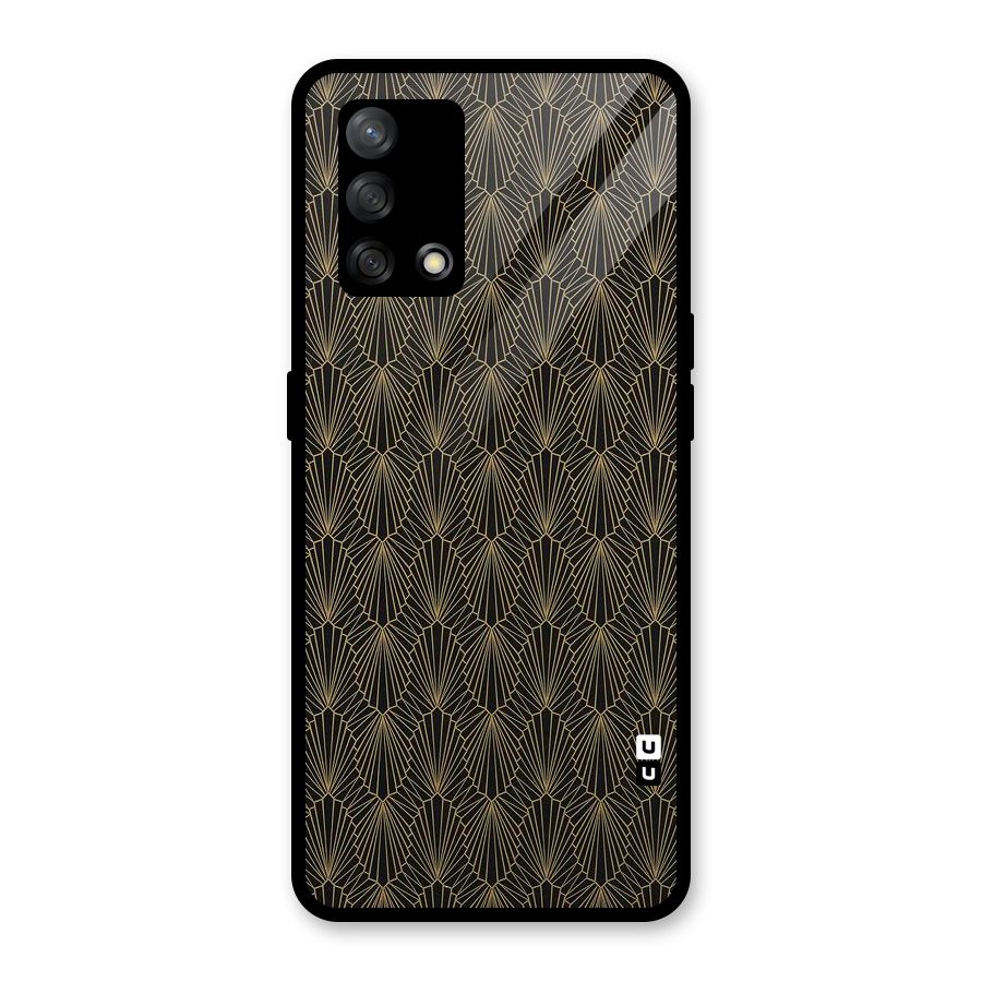 Small Hills Lines Glass Back Case for Oppo F19