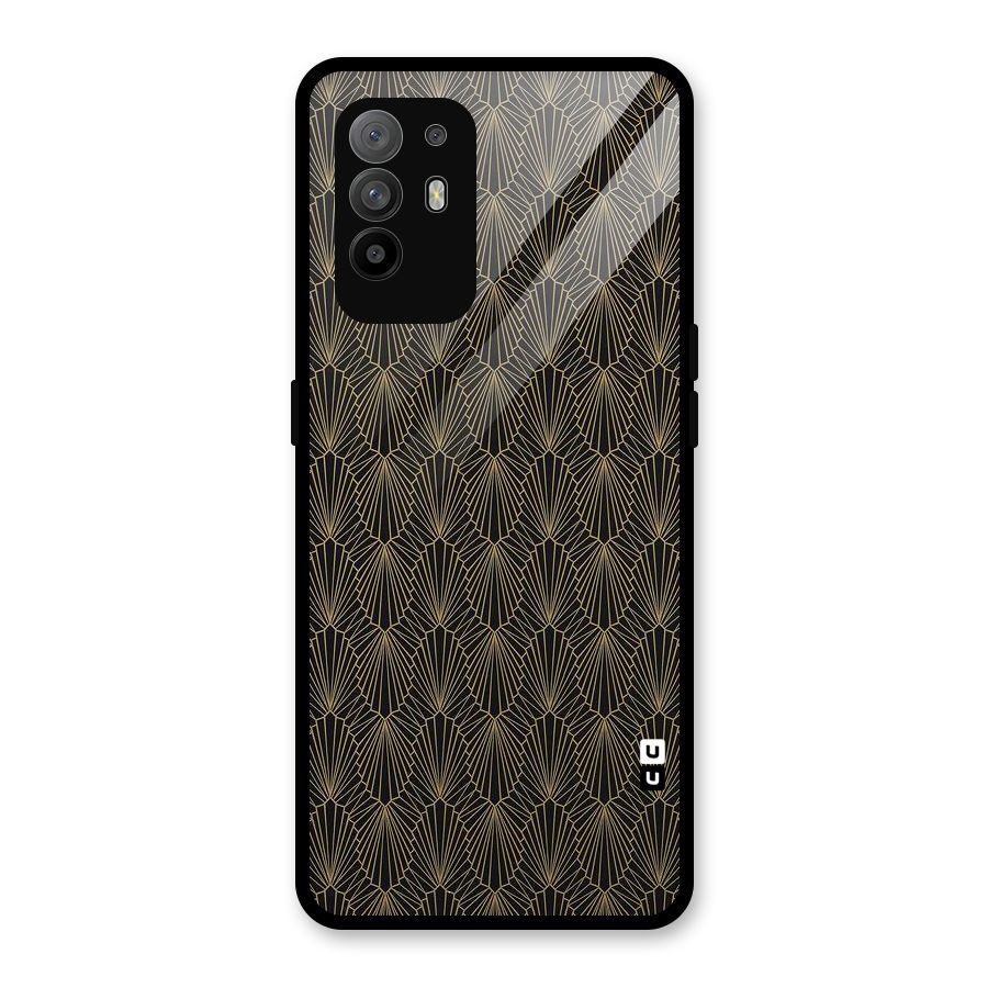 Small Hills Lines Glass Back Case for Oppo F19 Pro Plus 5G