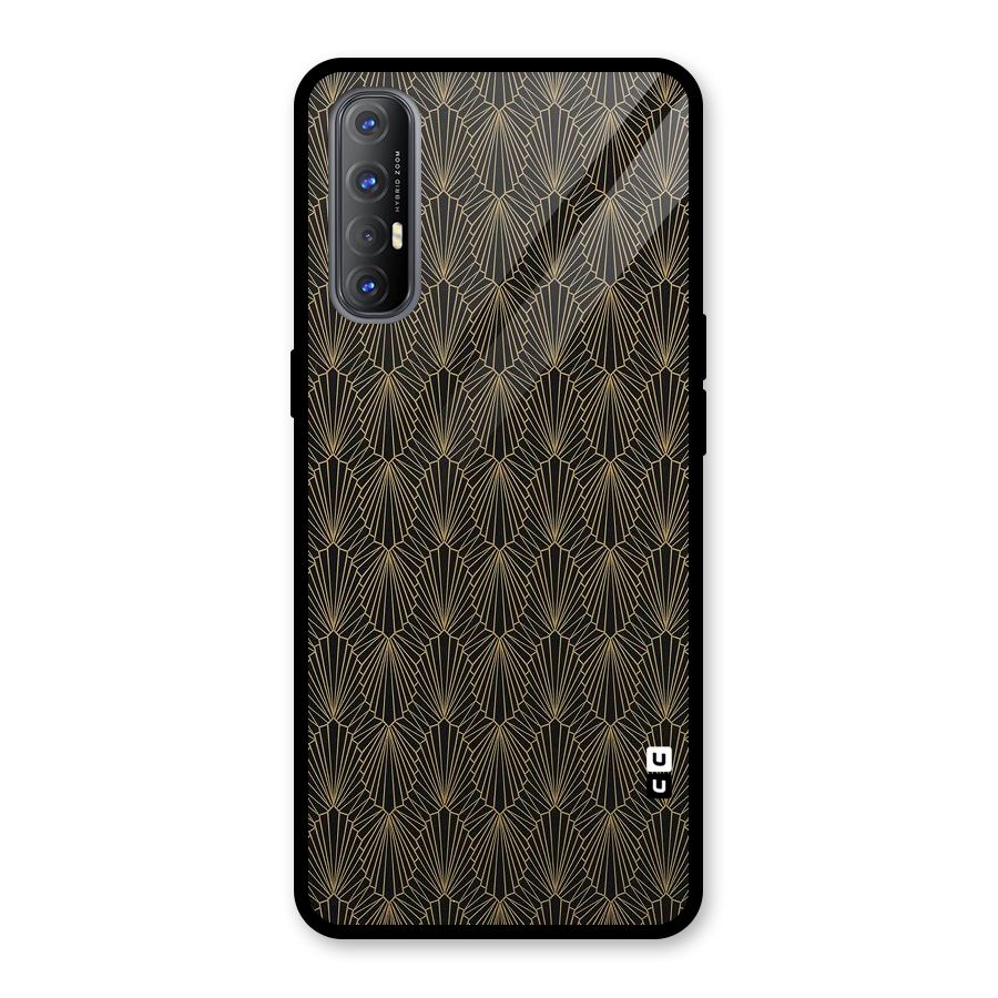 Small Hills Lines Glass Back Case for Oppo Reno3 Pro