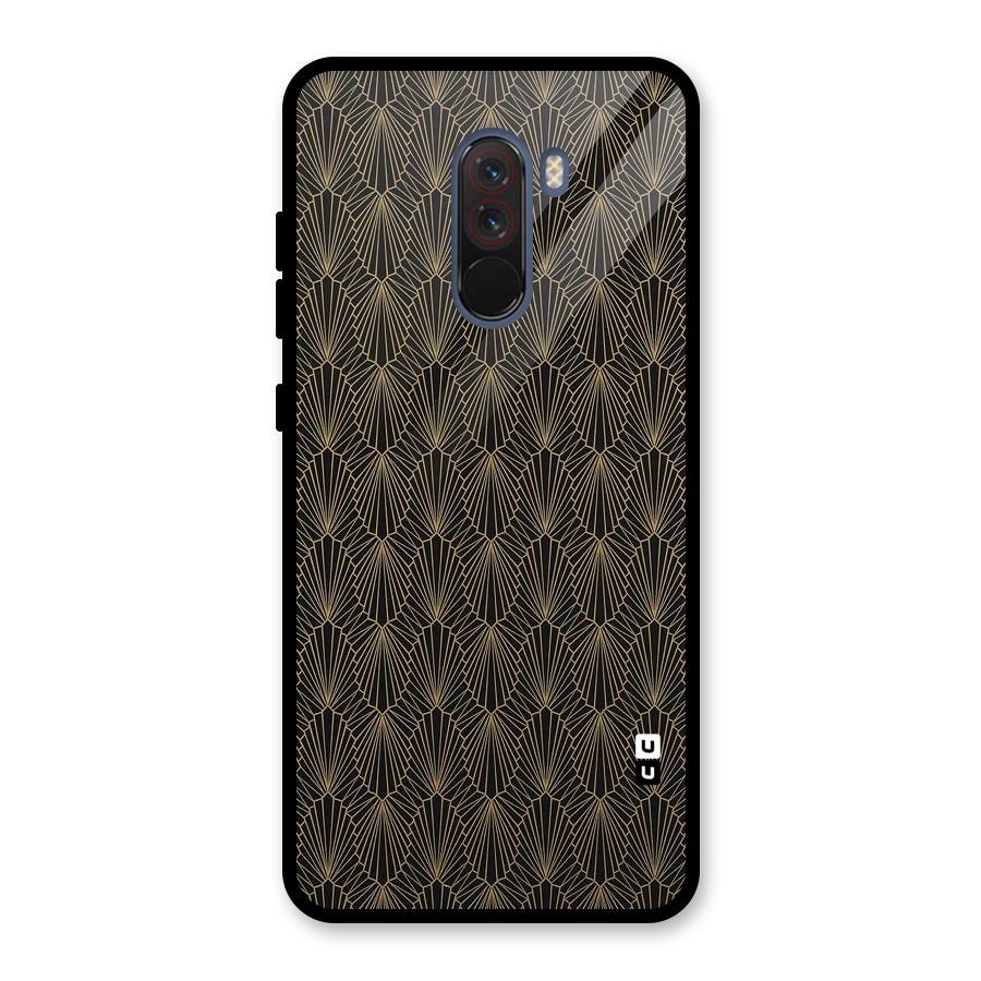 Small Hills Lines Glass Back Case for Poco F1