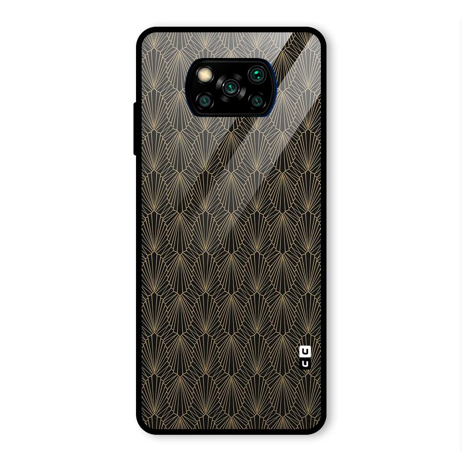 Small Hills Lines Glass Back Case for Poco X3 Pro